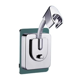 免打孔花洒支架浴室淋浴喷头水管配件固定器浴霸万向底座神器沐浴