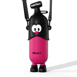 oball香蕉公仔保温水杯学生上学专用儿童吸管杯子新款女生高颜值