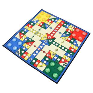 赛和飞行棋毛绒地毯儿童益智游戏棋盘桌游戏玩具聚会亲子暑假地垫