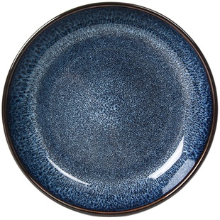 玉泉中式窑变餐具碗碟陶瓷家用饭碗汤碗面碗盘子日式蓝色套装