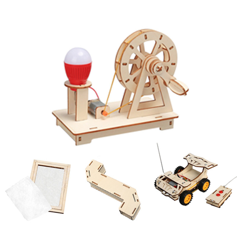 儿童科学实验玩具,手摇发电机,手工DIY,益智玩具,动手操作。