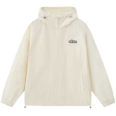 ER字母绣花纯色防晒服皮肤衣外套