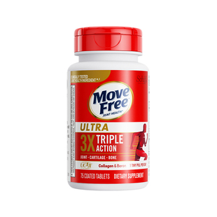 益节Move Free进口经典骨胶原蛋白氨糖黄金搭配精华养护关节白瓶