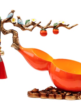 玄关招财葫芦收纳摆件