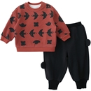 【衣服+裤子】巴厘小猪宝宝加绒卫衣套装