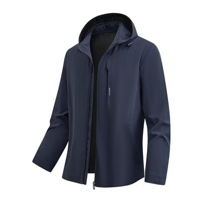 夹克男红豆防水连帽春季冲锋衣