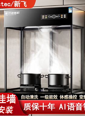 新飞立柜式抽油烟机免安装不挂墙厨房家用大吸力一体油烟机自清洗