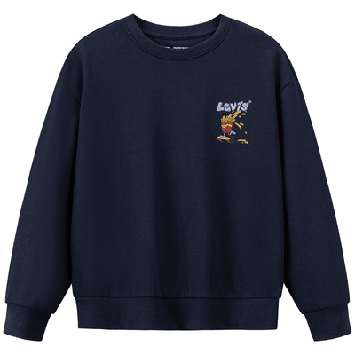 【加绒】Levis李维斯儿童卫衣男童女童长袖2025冬季新款童装圆领