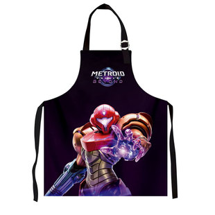 银河战士Prime4超越游戏密特罗德究极4厨房围裙画画做手工围腰