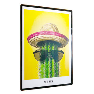 新款磁吸画框铝合金海报框制度框亚克力展板电梯广告框宣传框相框