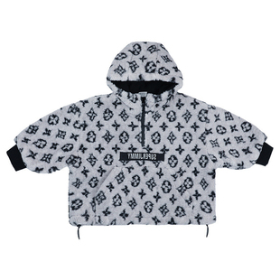 男童秋冬套装2025新款连帽加绒毛毛衣外套保暖男宝宝洋气两件套潮