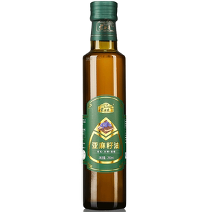 【拍3瓶划算】蒙谷香250ml有机亚麻籽油冷榨初榨亚麻酸61.8%内蒙