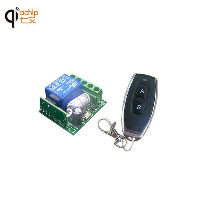 12V单路无线遥控开关电子锁灯具433mh接收板PCB门禁LED控制器信号