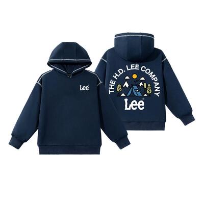 LeeKids童装儿童连帽卫衣春秋中大童春季宽松休闲长袖男童春装潮