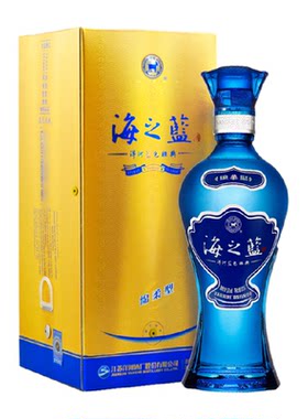 洋河海之蓝52度绵柔口感香气幽雅