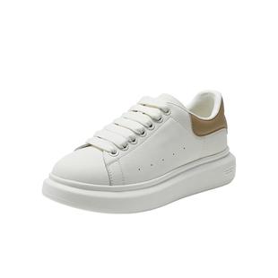 百丽女鞋厚底增高小白鞋2026年春季新款百搭运动休闲板鞋F1Q1DAM6