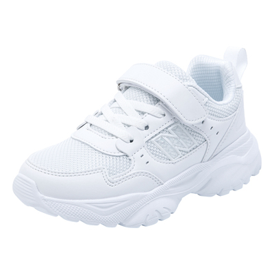 儿童白鞋男童白色女童网面透气