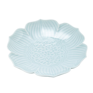 复古禅意陶瓷茶点盘中式创意莲花点心盘精致家用水果干果小碟子