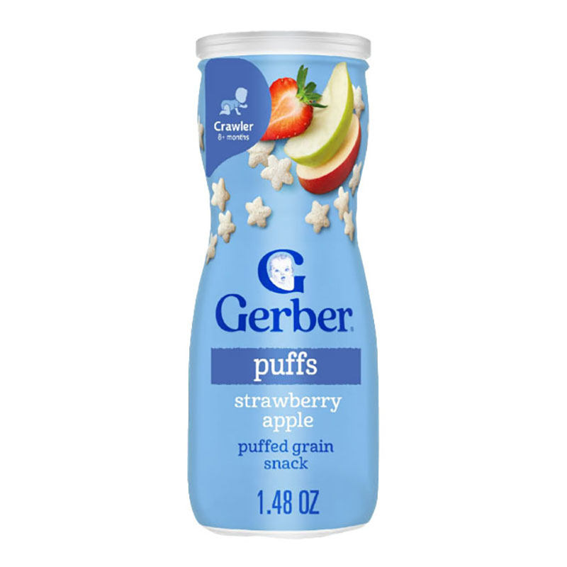 嘉宝Gerber儿童婴儿星星泡芙宝宝小零食品店吃的婴幼儿 42g/罐