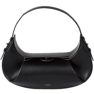 【自营】YUZEFI单肩包树脂链条皮革肩带水桶包内部口袋金色HBDA