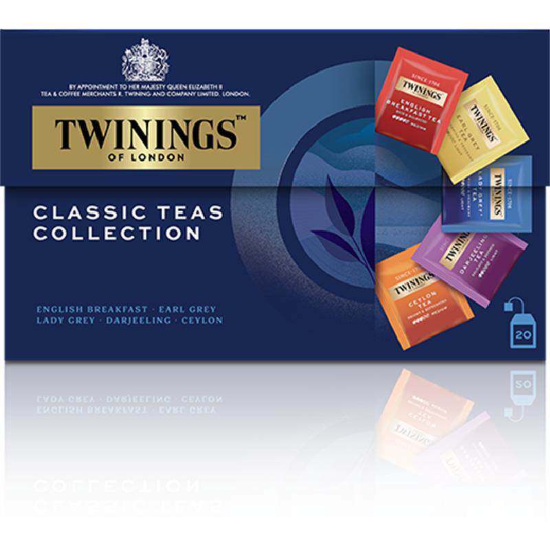 Twinings川宁英式红茶波兰进口精选5口味伯爵红茶袋泡茶叶独立包