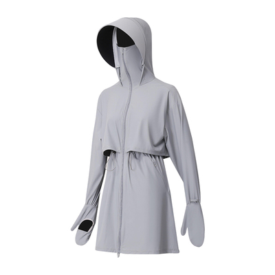 中长款冰丝透气防紫外线防晒服女