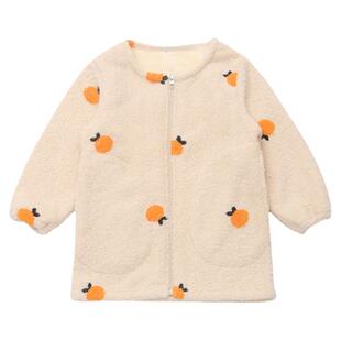 秋冬女童羽绒服罩衣可外穿可爱加绒加厚罩衫小孩宝宝美术吃饭护衣