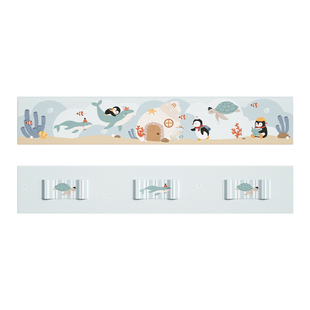 MeitingHome海洋乳胶床围栏宝宝防摔护栏床上软包免打孔多面挡板