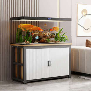 家用实木鱼缸柜底柜中小型鱼缸架底座柜水族箱多功能储物柜收纳柜