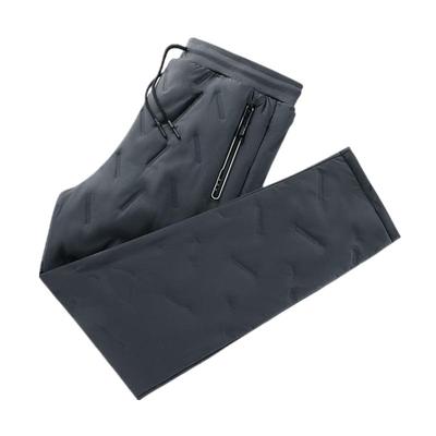 羊羔绒裤子男秋冬加绒加厚雪地裤加肥加大码外穿防风保暖羽绒棉裤