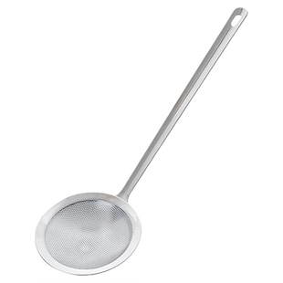 霜山304不锈钢漏勺炸物滤油勺家用焯水撇沫勺过滤网长柄火锅捞勺