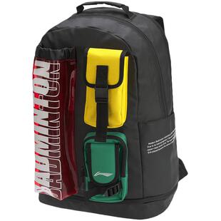 李宁双肩包男士女士新款羽毛球系列轻便中大学生大容量背包运动包