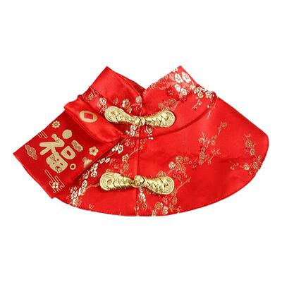 狗狗猫咪衣服新年披风中国风斗篷