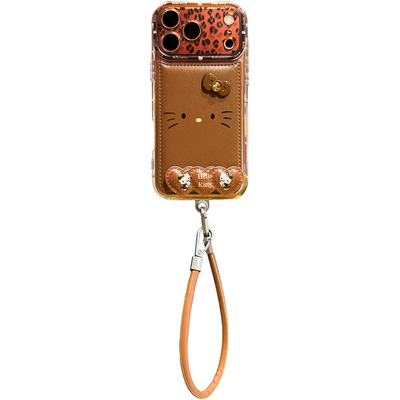 lizardhill 秋冬kt猫表情适用苹果17promax手机壳新款16pro女iphone15带挂绳14pro全包防摔超好看17pro支架
