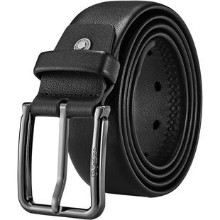 金利来新款针扣皮带男真皮商务头层牛皮牛仔裤带简约休闲青年腰带