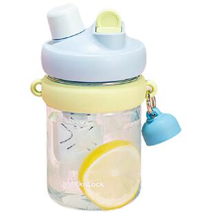 乐扣乐扣吸管杯水杯儿童可水瓶专用水壶便携斜挎塑料背带官方杯子