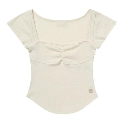 eihey诶嘿胸衣裁剪纯色上衣女