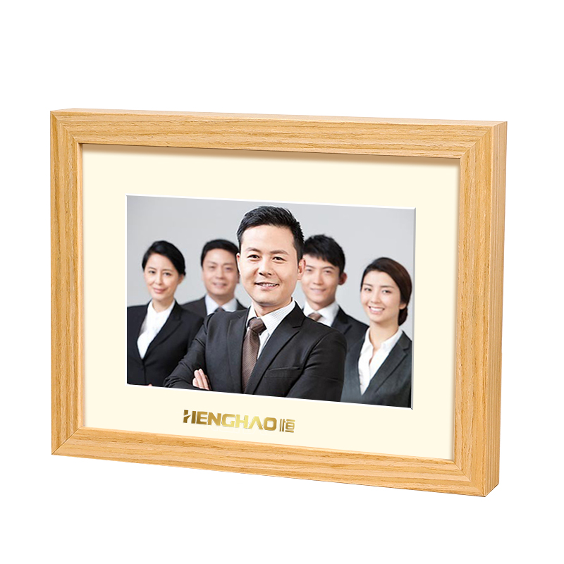 画框金属标定制公司形象合照证书框相框挂墙纪念镜框logo定制设计