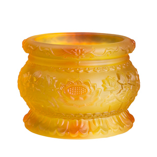 佛前供佛杯供水杯佛具用品大全琉璃供具家用花瓶供奉观音果盘莲花