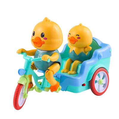 婴儿童宝宝1到3岁2电动三轮车音乐卡通小鸭子4小男女孩子玩具礼物