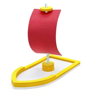 手工风帆船(软)diy科技小制作儿童学生手工拼装小帆船模型材料包