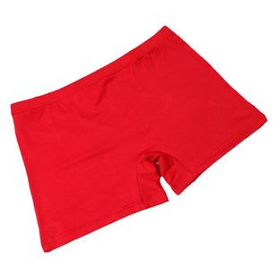 莫代尔薄款红色安全裤防走光平口四角保险裤单穿打底裤内裤女舒适