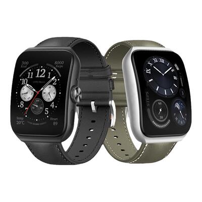 适用于oppowatch4pro表带x3真皮oppo watchX手表带oppo3/2/1皮质3pro腕带S2男女新款配件智能官方同款非原装