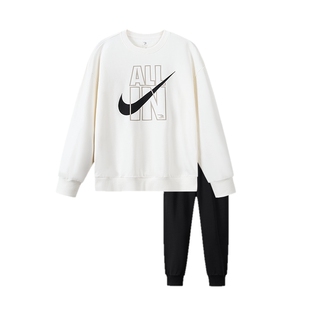Nike 3brand童装男女童套装儿童卫衣卫裤2件套春季新款运动装春装