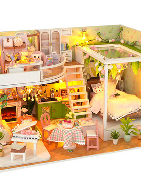 diy小屋拼装模型解压玩具生日礼