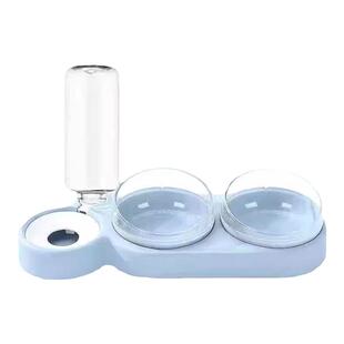 猫碗宠物狗碗食盆双碗自动饮水碗斜口饭盆一体保护颈椎防打翻用品