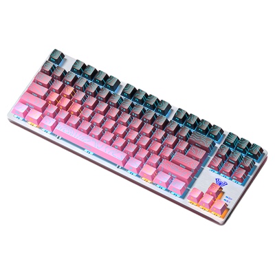 狼蛛F87键机械键盘侧刻等高线