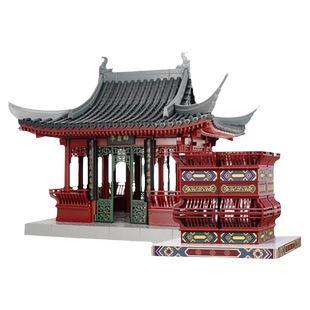 重拾营造中国古风建筑榫卯结构积木益智拼装玩具5岁儿童生日礼物