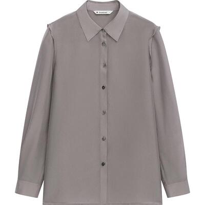 播法式衬衫女商场同款2024夏新款长袖轻熟衬衣BDR2CD0683