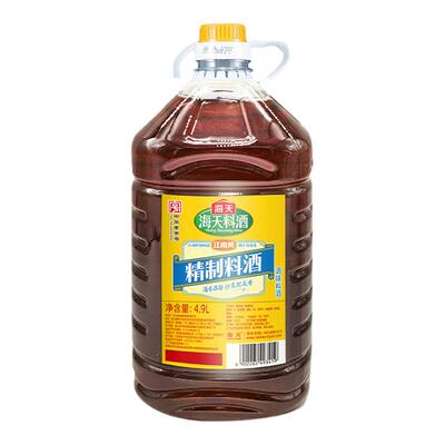 海天精制料酒4.9L大桶装商用